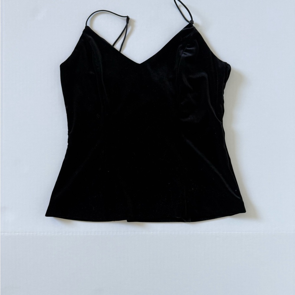 Elegant Black Women's Velvet Top